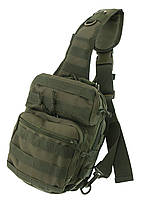 Рюкзак через плече малий оливковий 8 літрів Assault MIL-TEC Olive