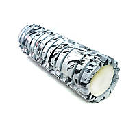 Масажний валик КЛАСИЧНИЙ SNS 45 см сіро-чорний EVAJD2-45-KM-grey