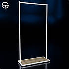 Торгова стійка "QUAD PLAIN" 1700х900х400мм. Рейл для одягу у магазин, бутік, торговельне обладнання – вішало, фото 3