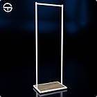 Стійка "1 вішалка" 1700х600х400мм. Рейл для одягу до магазину чи будинку, торгове обладнання – вішало лофт, фото 3