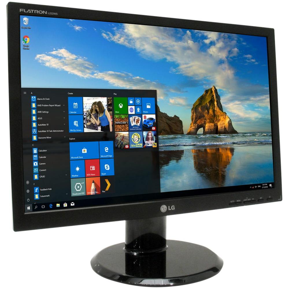 Монітор 22" 1680*1050 TN LG L222WS VGA чорний бв Гар.12міс! #