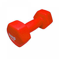 Гантель вінілова МАТОВА SNS 4 кг червона