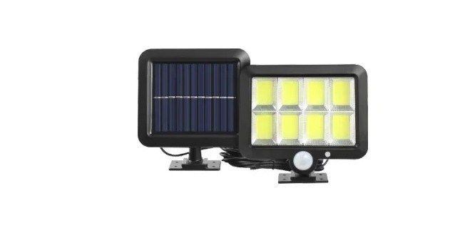 Настінний вуличний світильник Halojaju F1 160 COB LED з виносною сонячною панеллю для живлення