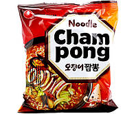 Локшина Рамен зі смаком морепродуктів гостра Чампонг 124 г. ТM Nongshim. Південна Корея.