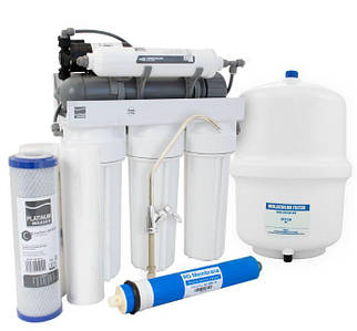 Фільтр зворотного осмосу Platinum Wasser ULTRA 5 з насосом (PLAT-F-ULTRA5B)