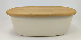 Хлібничка з дошкою для нарізки 37.5 см * 22.5 см, высота 14 см.