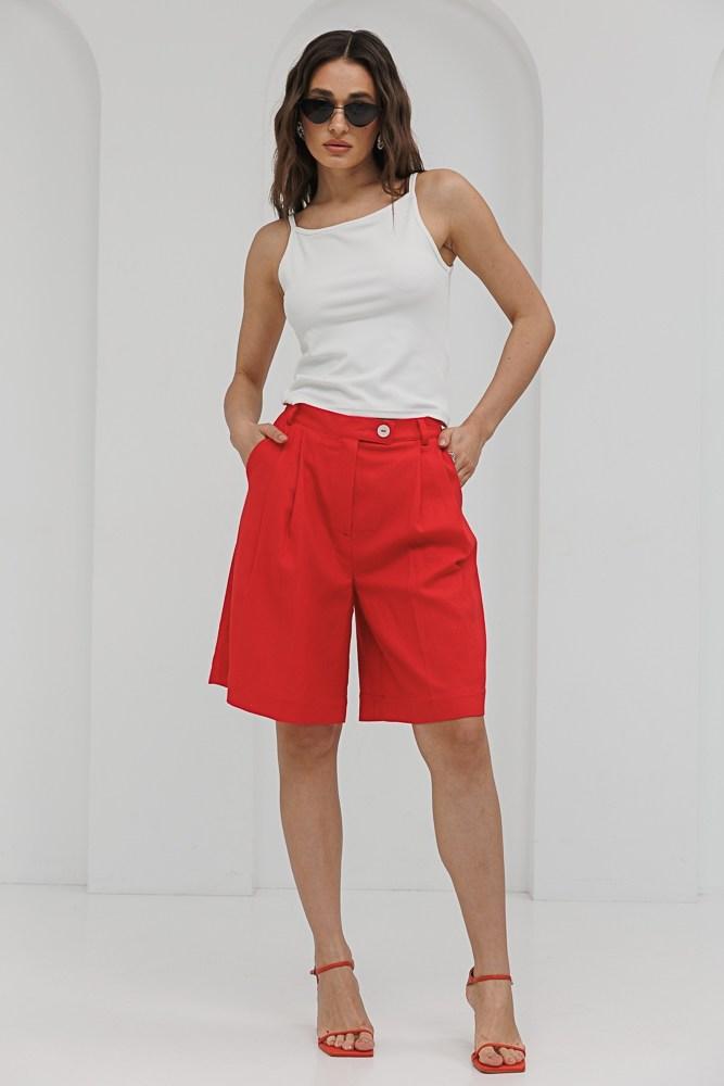 Жіночі лляні шорти по коліно, фото 1