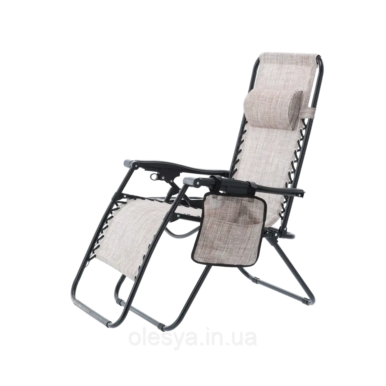 Складаний шезлонг, крісло з підніжкою для саду та відпочинку 176X65X106 см Garden Line LEZ2722, фото 1