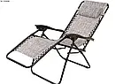 Складаний шезлонг, крісло з підніжкою для саду та відпочинку 176X65X106 см Garden Line LEZ2722, фото 3