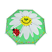Зонтик детский Божья коровка MK 4804 диаметр 77 см (Зеленый) Seli Парасолька дитяча Сонечко MK 4804 діаметр 77
