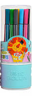 Детские фломастеры в тубусе 1668-24-B, 24 цвета Seli Дитячі фломастери в тубусі 1668-24-B, 24 кольори
