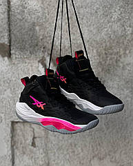 Eur36-45 чорні з рожевим Asics Nova Surge 2 Black Pink волейбольні кросівки