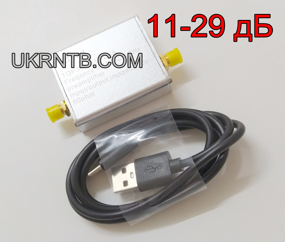 Надмалошумний підсилювач 0,1 МГц - 6 ГГц, 29-11 дБ / МШП / LNA / Ultra Low Noise Amplifier 29-11dB 0.1M-6GHz