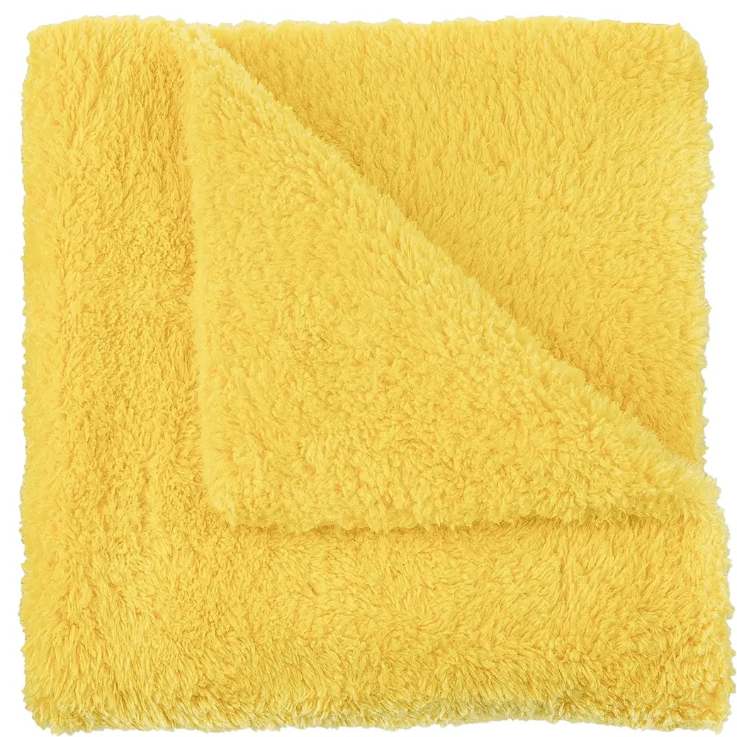 Мікрофібра двостороння CarDetailLab CDL Micro Double Lite, 40 х 40 см Жовтий, фото 1
