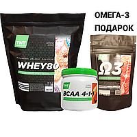 Протеин, Польша, 2 кг., + BCAA 4:1:1 + Омега-3 в подарок! TNT Nutrition