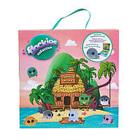 Игровой коллекционный набор Flockies - Тропический остров (домик, эксклюзивная фигурка)