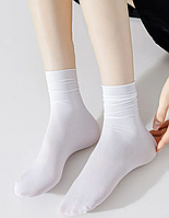 Новые высокие тоненькие женские носки Белый