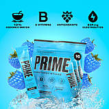 Порошок для напою з електролітами Prime Hydration Sticks Blue Raspberry Electrolyte Drink Mix 16шт, фото 3