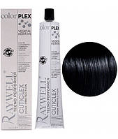 Крем краска для волос Raywell Color Plex Hair Dye With Quinoa Extract + Vegan Keratin 1.10 Сине-Черный 100 мл