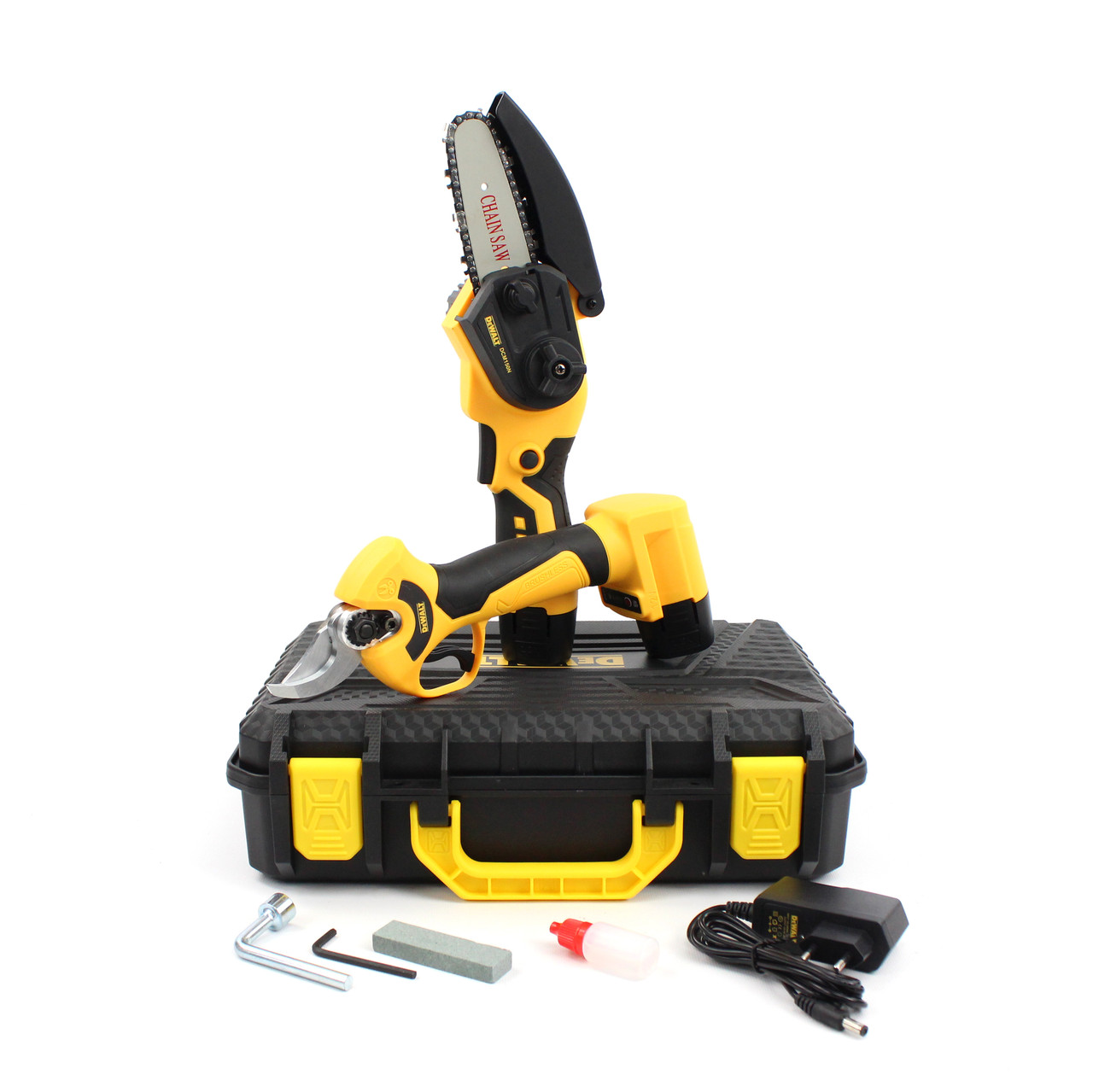Набір 2в1 АКБ DeWalt 12V (Секатор DCMPP240P1 + пила DCM150N) Набір 2в1 Деволт