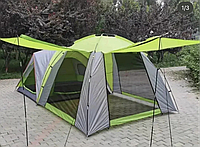 Палатка двухкомнатная четырехместная Д(220+260)*Ш260*В170/200СМ