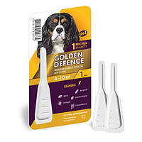 Golden Defence (Голден Дефенс) капли для собак от блох и их личинок, вшей, гельминтов и клещей, 1 пипетка
