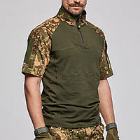 Рубашка военная летняя UBACS coolmax всу убакс хищник, Тактические боевые рубашки УБАКС BaGr