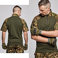 Штурмовая рубашка хищник с коротким рукавом для мужчин ubacs хаки для военных тактическая BaGr