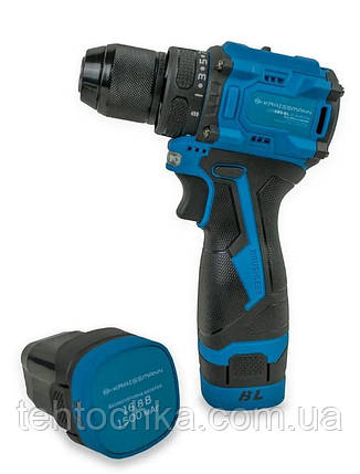 Шурупокрут акумуляторний KRAISSMANN 103 ABS-BL 16.8/45 NM (безщітковий мотор металевий патрон), фото 1