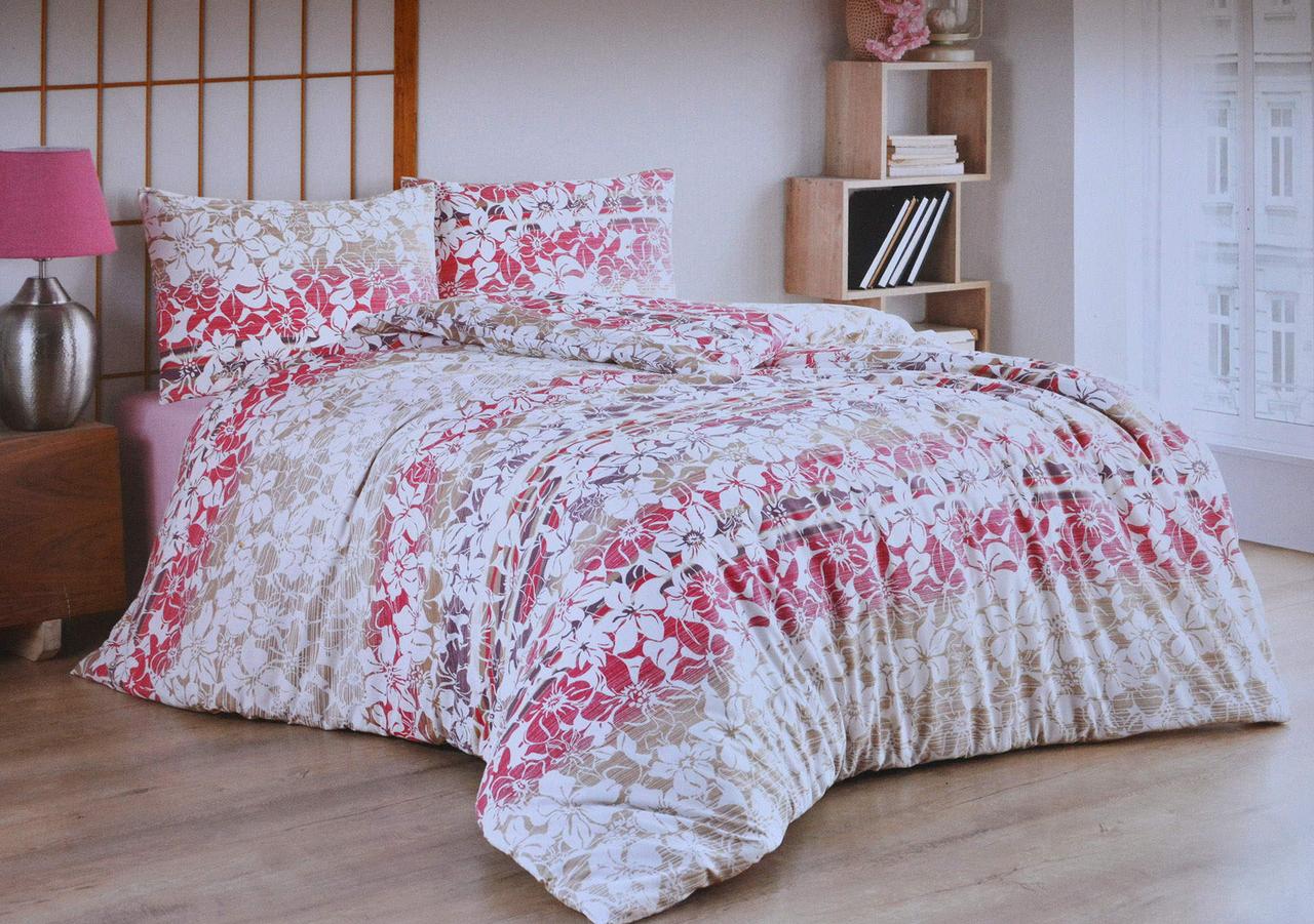 Комплект постільної білизни Bella Home Ranforse 200×220 см Flowers Pink, фото 1
