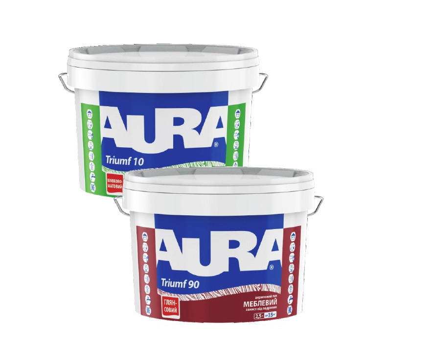 AURA Triumf акриловий лак для меблів глянсовий 0,75 л