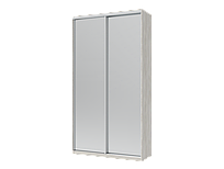 Шафа купе Doros Сіті Лайт Біле дерево 2 Дзеркала 120х60х225 (42002041)