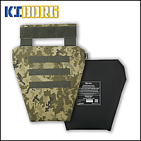Комплект напашник і балістичний пакет, тактичний захист паху тактичний військовий підсумок-напашник піксе BaGr