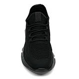 Чоловічі текстильні кросівки зі шнурівкою чорного кольору шкіряний задник MIDA 130932(242) розмір 40, фото 3