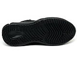 Чоловічі текстильні кросівки зі шнурівкою чорного кольору шкіряний задник MIDA 130932(242) розмір 40, фото 9