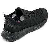 Чоловічі текстильні кросівки зі шнурівкою чорного кольору шкіряний задник MIDA 130932(242) розмір 40, фото 7