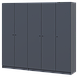 Шафа для одягу комплект Промо Графіт Графіт 2+3 ДСП 225х48х204 (42005069), фото 2