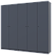 Шафа для одягу комплект Промо Графіт Графіт 2+3 ДСП 225х48х204 (42005069), фото 4