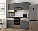 Кухня Лея Doros 1.8 м Графіт/Клондайк ДСП 180х60х250 (81000014), фото 2