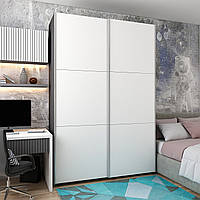 Шафа купе Doros G-Caiser Графіт Білий 2 ДСП / 3 частини 160х60х240 (80000001)