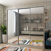 Шафа купе Doros Сіті Лайт Дуб сонома 3 Дзеркала 225х60х225 (42002138)