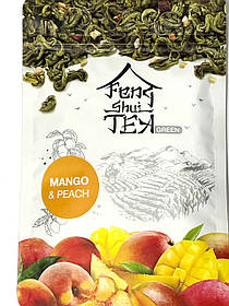 Зелений китайський чай шматочками манго персик FENG SHUI MANGO&PEACH 80 г