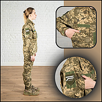 Тактичний бойовий костюм зсу патрот, жіноча військова форма піксель вена-осінь штурмова BaGr