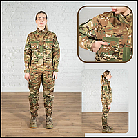 Тактичний військовий польовий армійський костюм, форма жіночий камуфляж мультикам, тактичний та формений BaGr