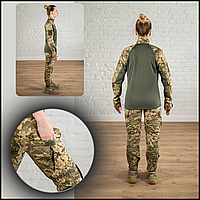 Армейские штаны и убакс зсу костюм пиксель штаны с наколенниками, военная униформа убакс и брюки пиксель BaGr