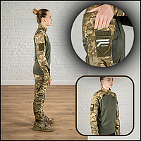 Штурмовая форма рубашка убакс штаны, осенний комплект пиксель тактические рубашки и брюки BaGr