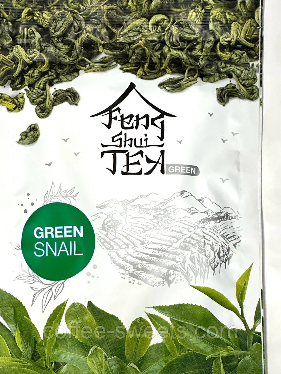 Зелений китайський чай Feng Shui Green Snail Зелене равлика 80 грамів
