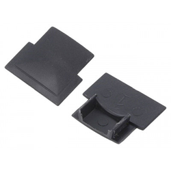 Заглушка GTV для врізного профілю GLAX кінцева Чорна