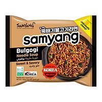 Локшина швидкого приготування Samyang Bulgogi Noodle Soup Пулькогі з Яловичиною 140г