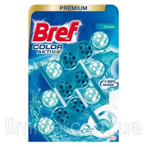 Кульки для унітазу Bref Color Aktiv+Ocean 3x50 г